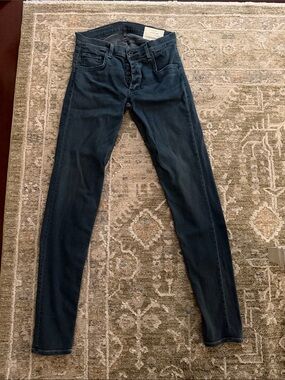 rag & bone Women's Skinny Jeans in Dark Indigo